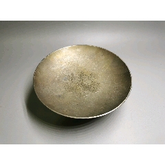 纯银武比古作银扇摆件全品品相俱佳银扇子重738克26k