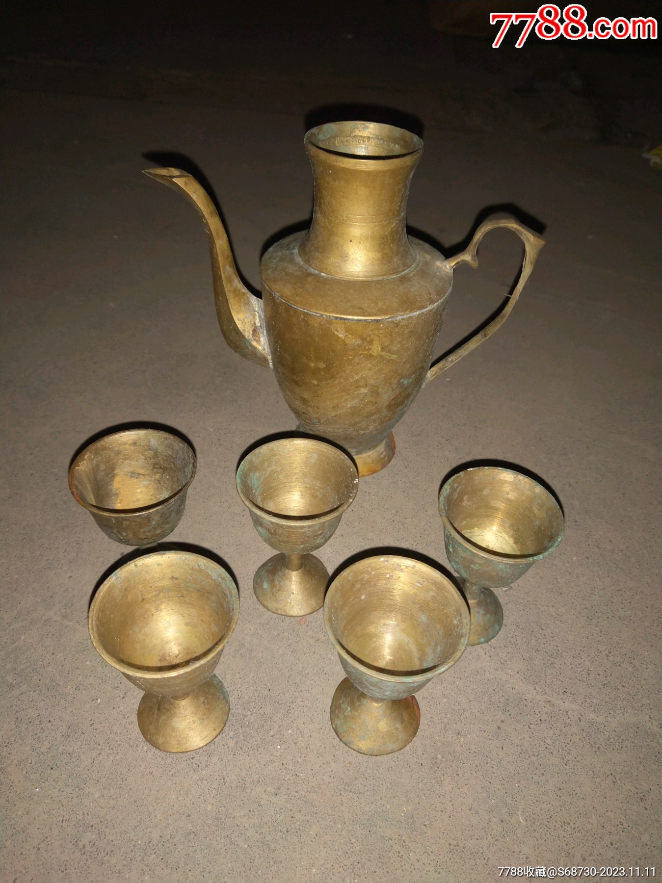 古董铜酒壶图片及价格图片