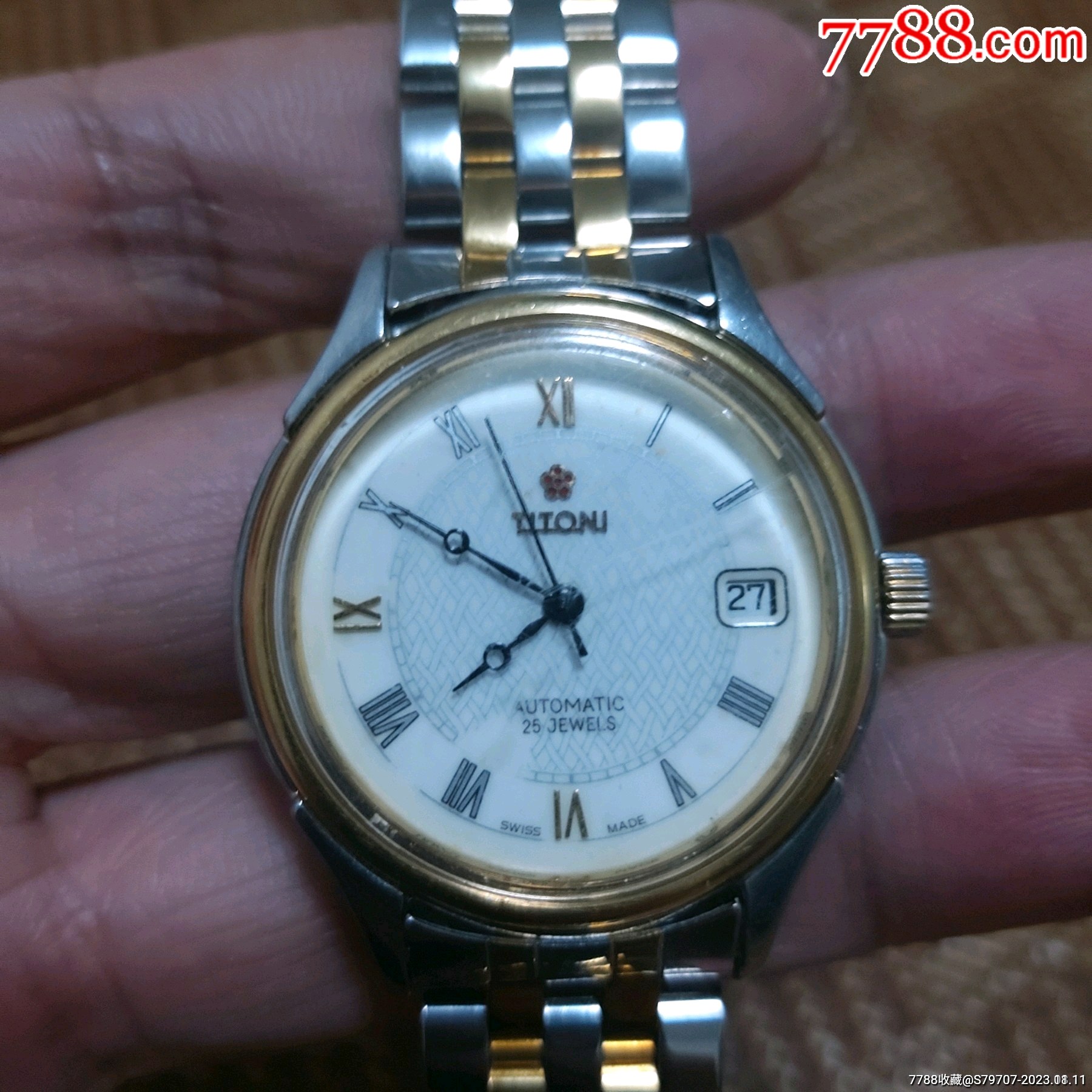 瑞士原装18k包金圈高挡梅花王男表(金圈和同年代欧米茄金圈通用)_价格