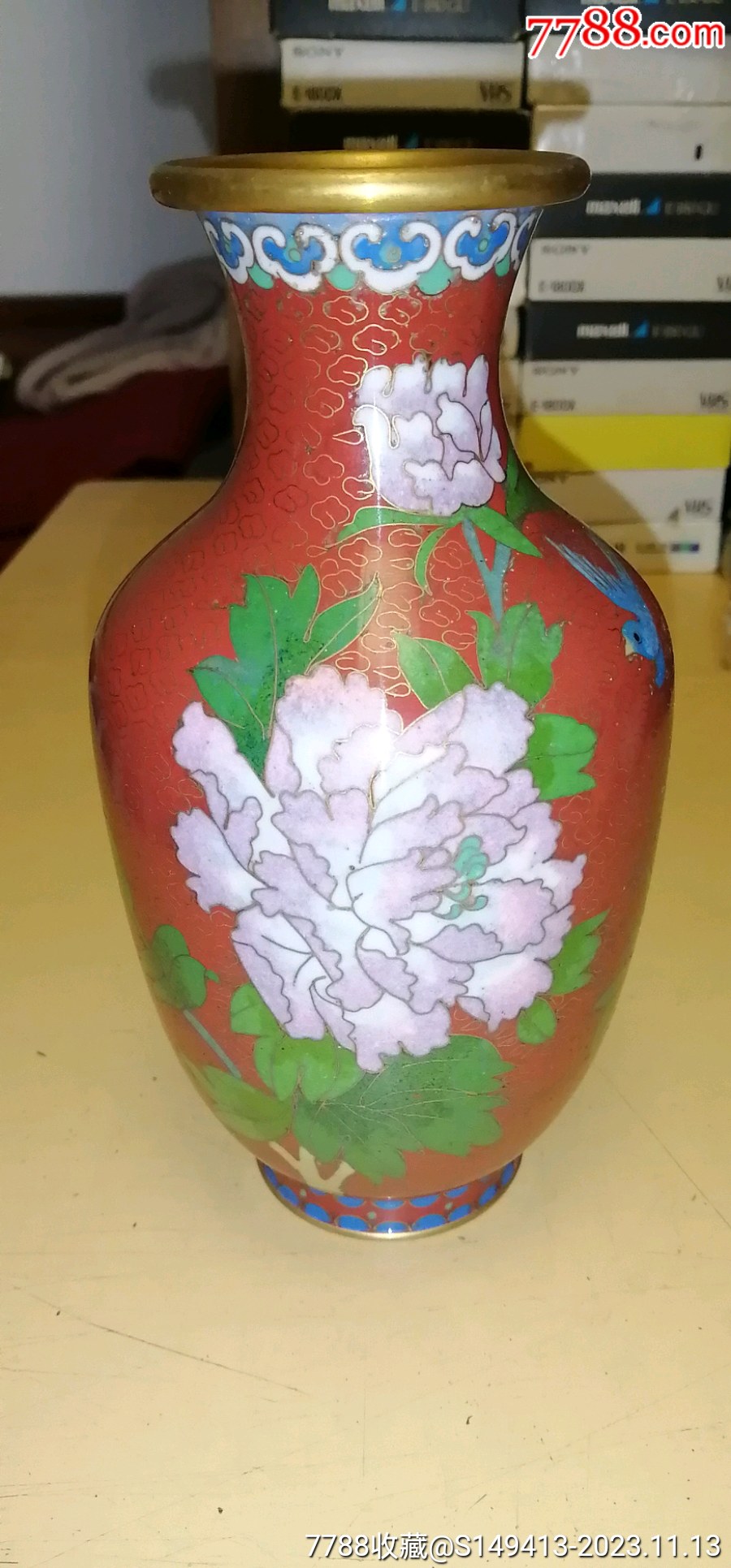 景泰蓝花瓶一支_价格69元【聚贤斋主】_第1张