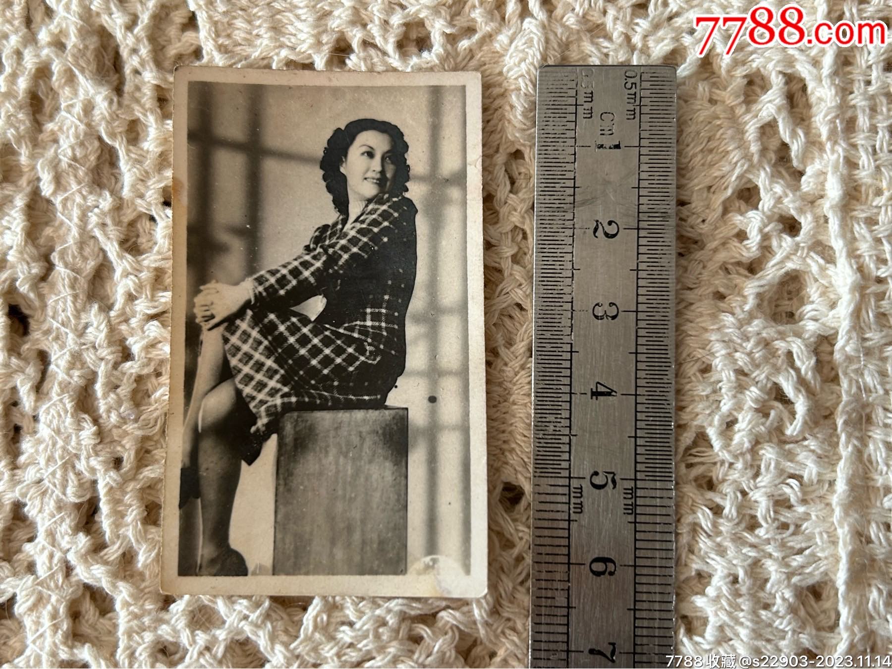 民国老照片美女明星不知道叫啥约63乘87厘米