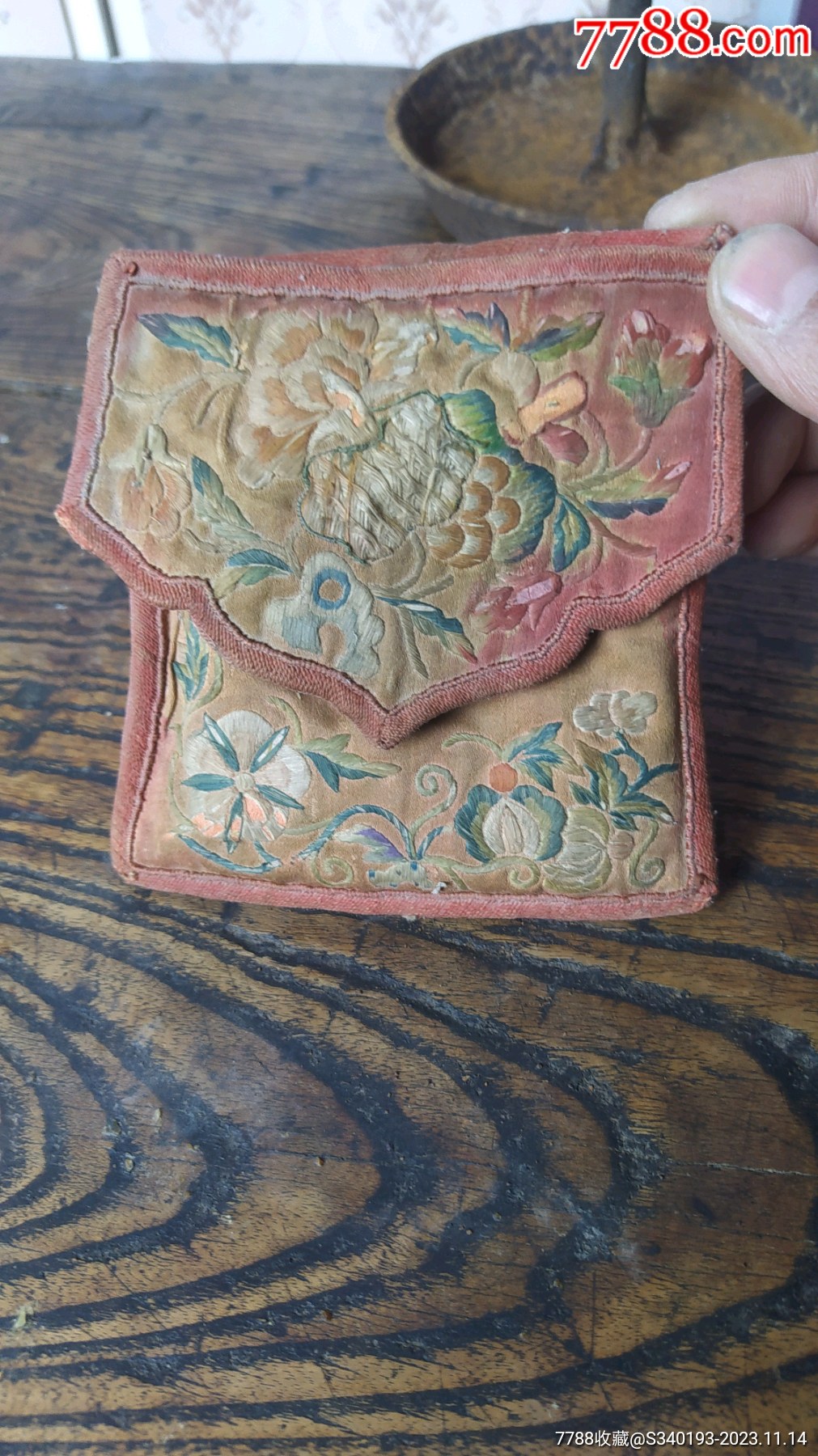 民国刺绣钱包