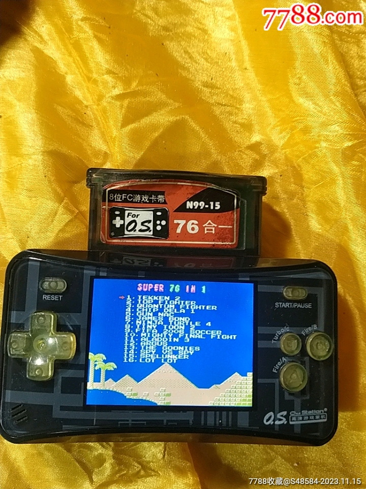 os高清游戏机带76合一8位fc游戏卡带正常使用