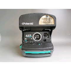 寶麗來,polaroid拍立得637,鯨魚機,品相很好,試機正常,取景器外側配膠