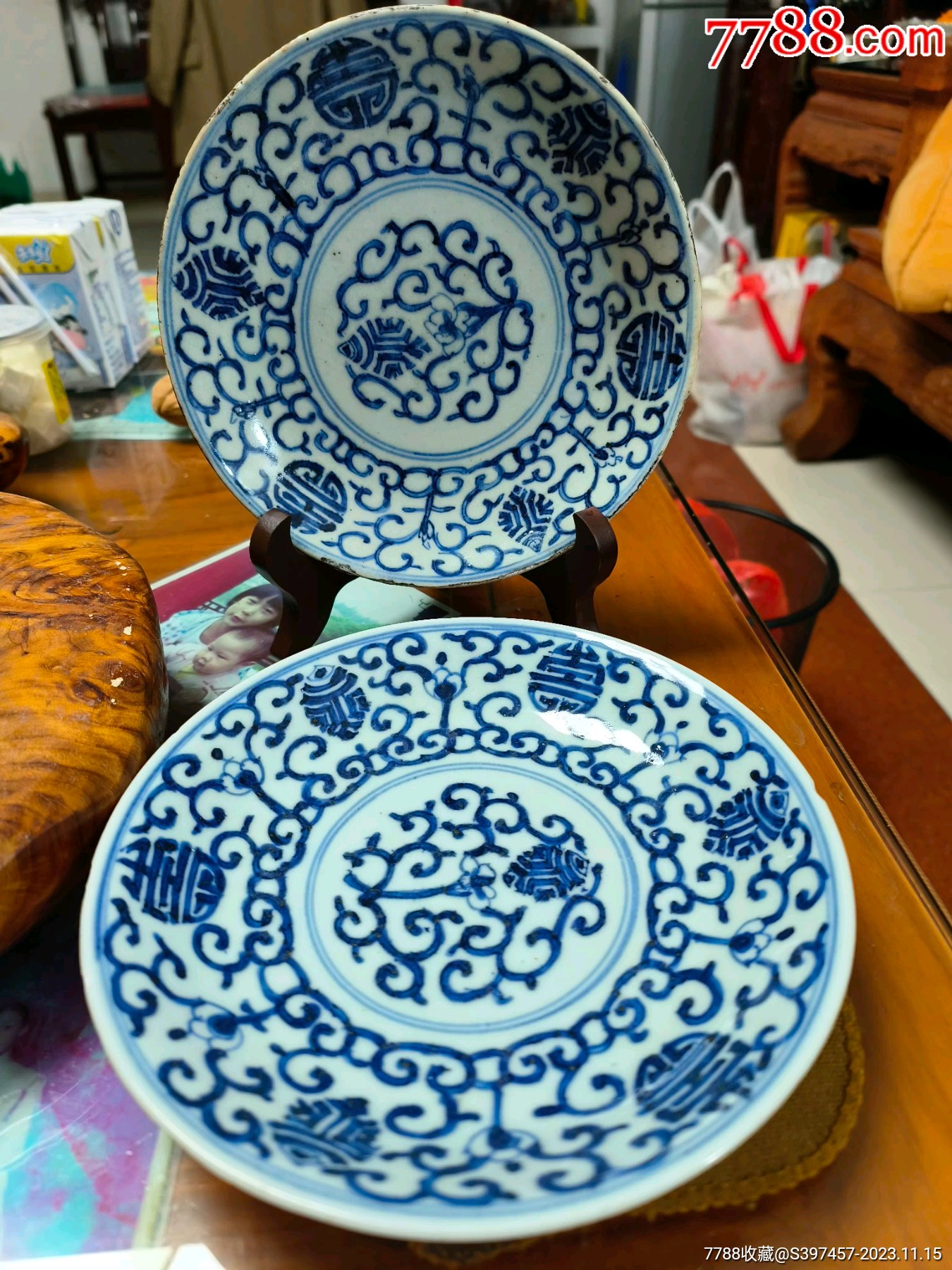 青花瓷盘子一些 - 历代陶器瓷器 - 古泉社区
