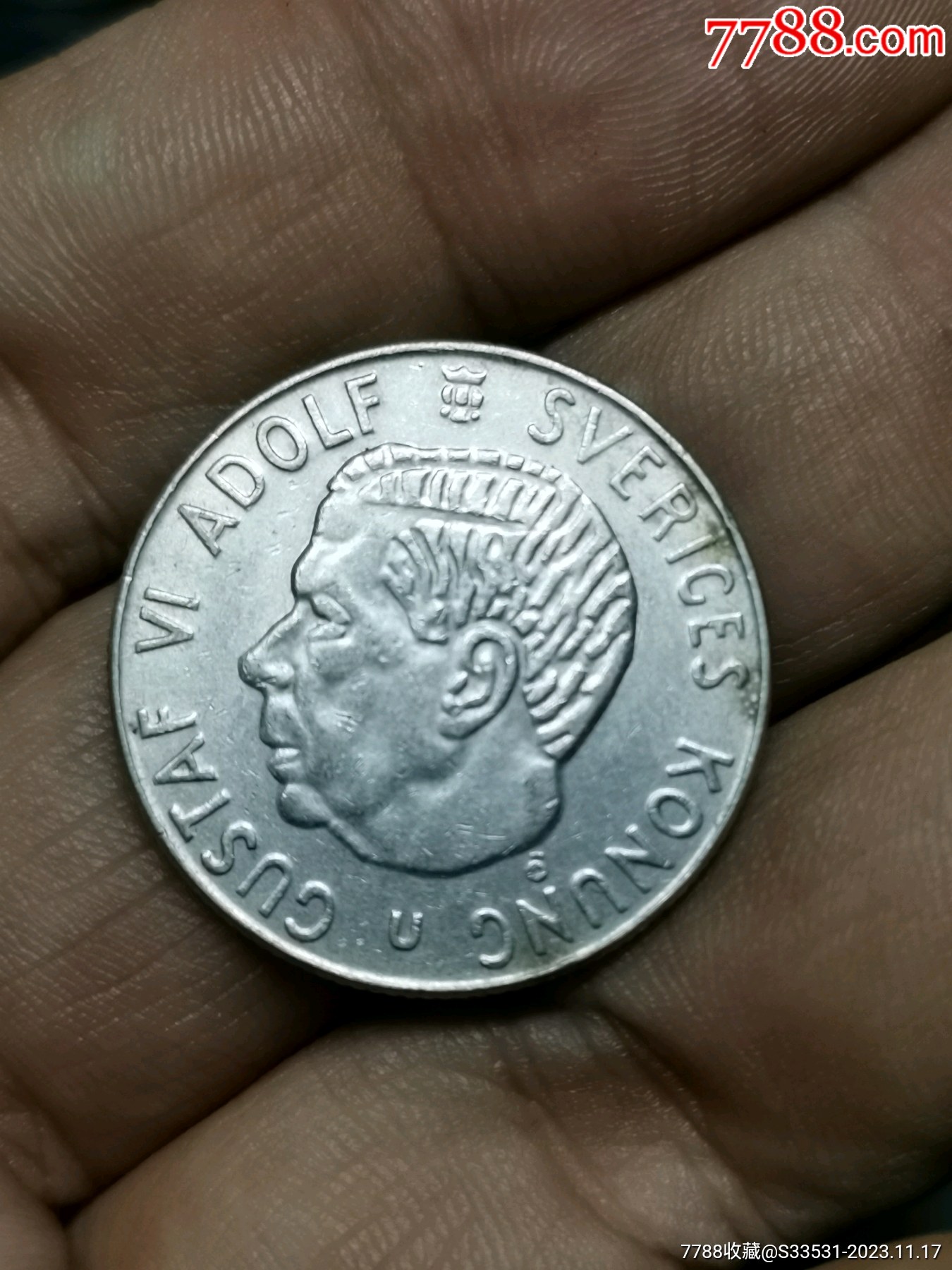 外币1965年瑞典1克朗银币