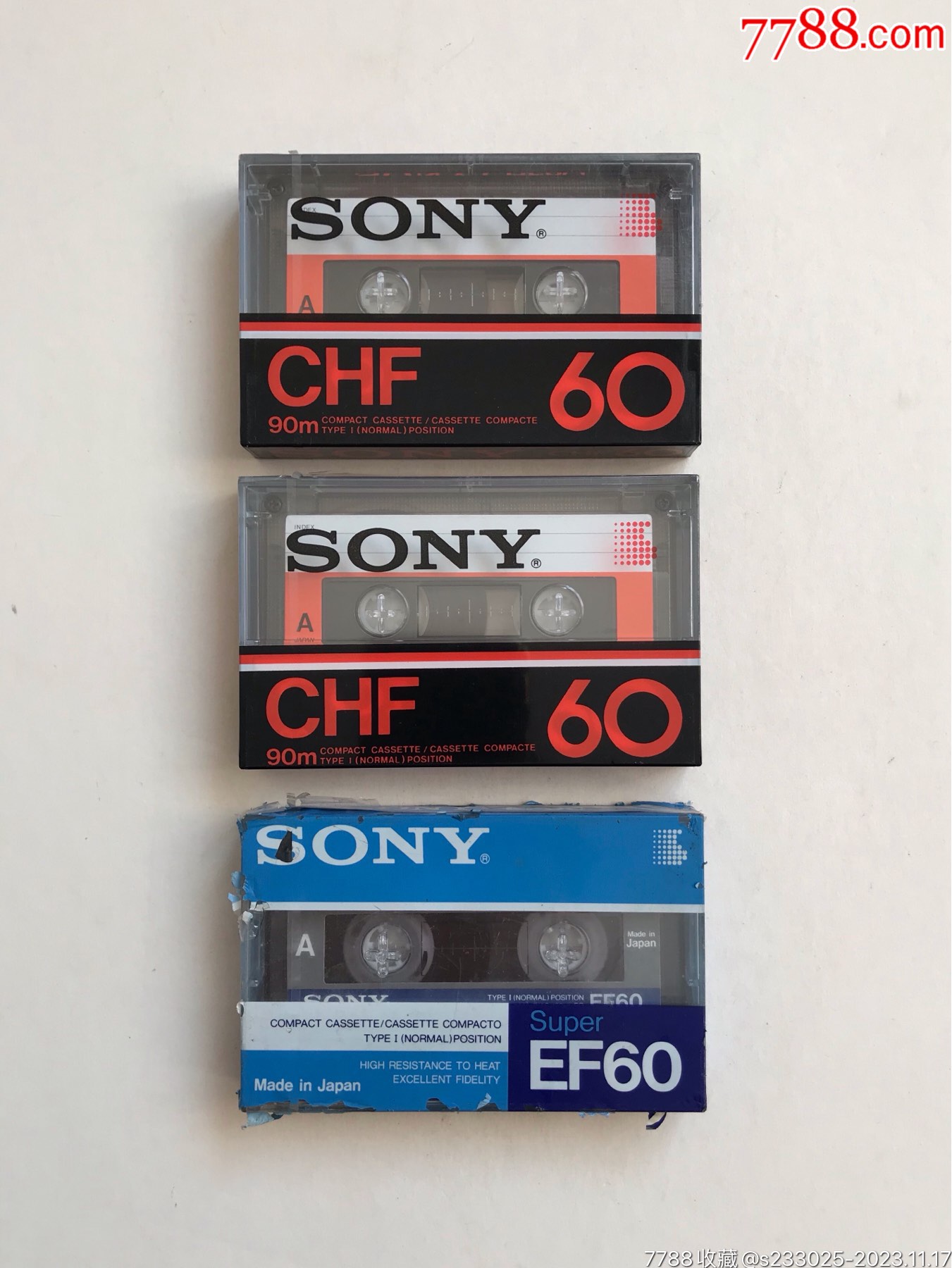 索尼空白磁带3个