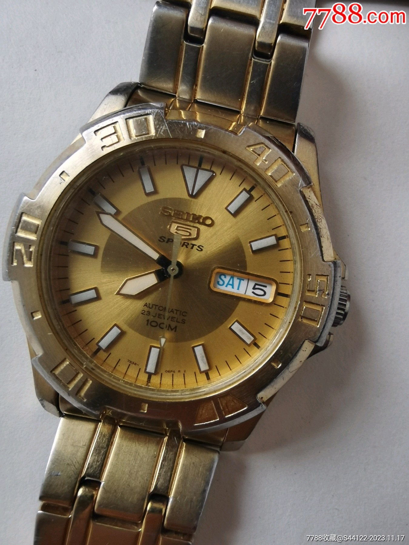 稀少精工男士水鬼自动手表