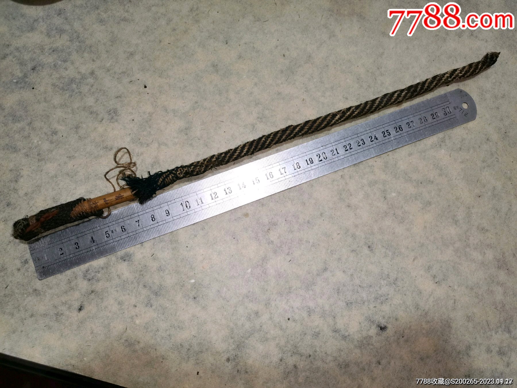 民国时期魁中第一老毛笔改制的老物件