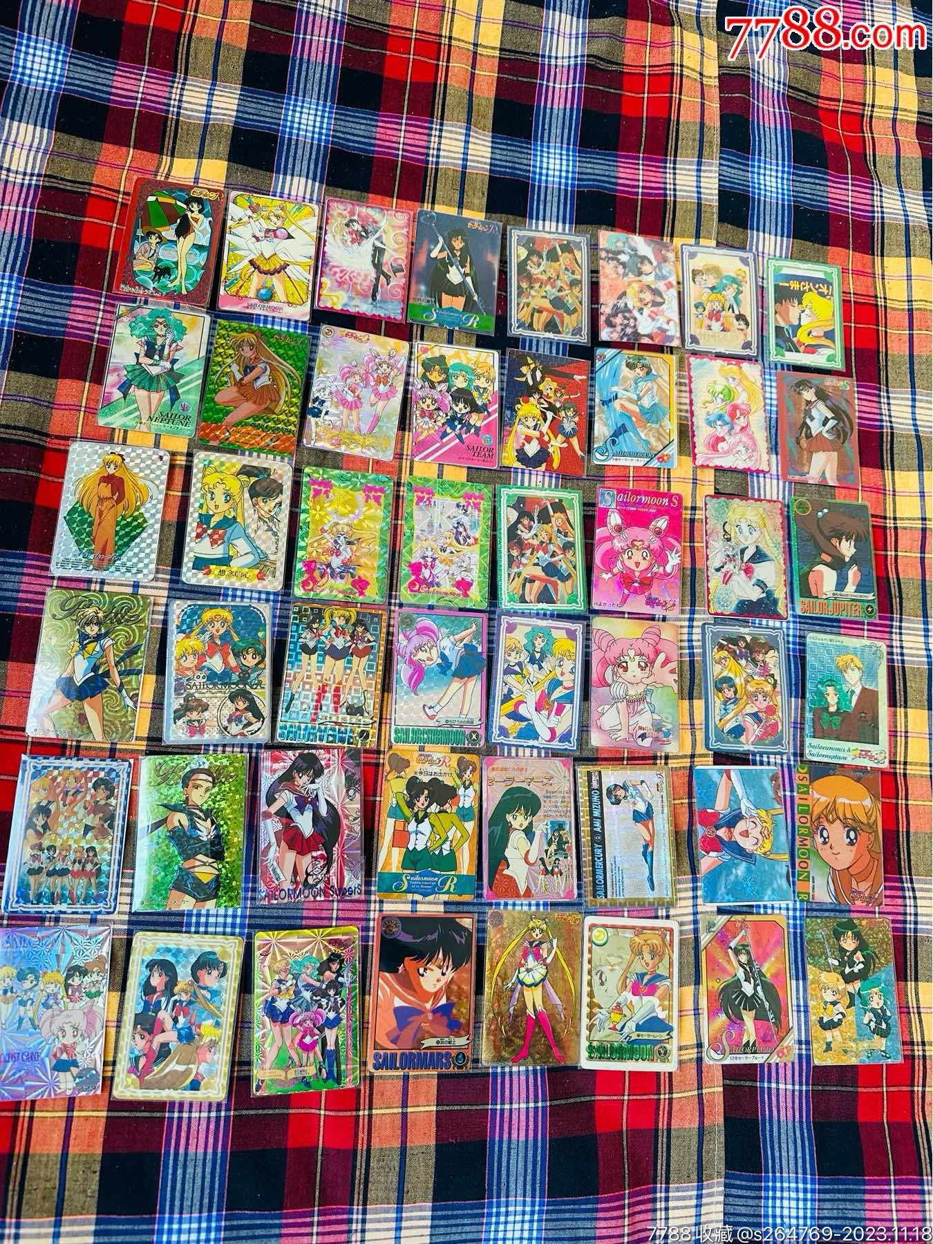 美少女战士闪卡祖国闪瑕疵卡打包,请看简介_食品卡_斗猫小店【7788收