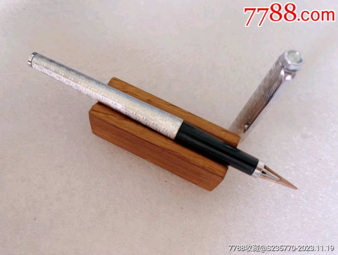 派克parker派克180钢笔14k法国产pp标双面笔尖一面xf一面m