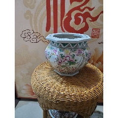 八角粉彩卷缸(au36008235)