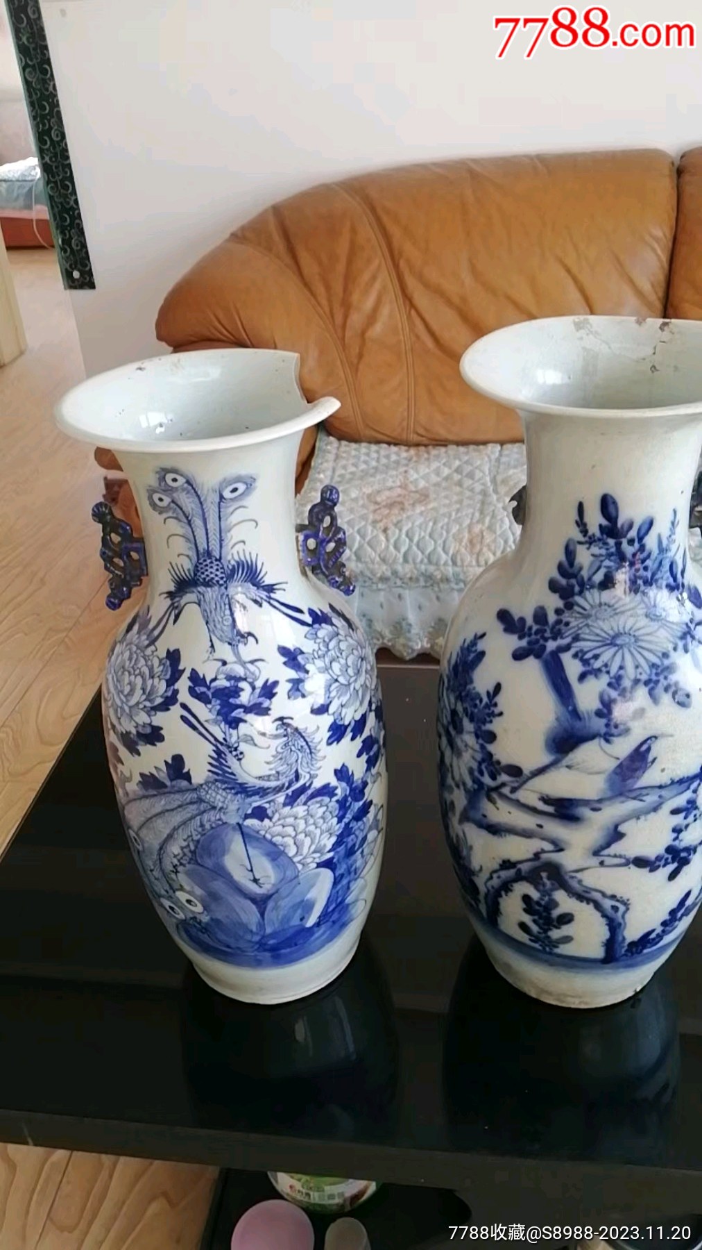 青花瓷瓶两个_价格100元【盛誉连站】_第1张