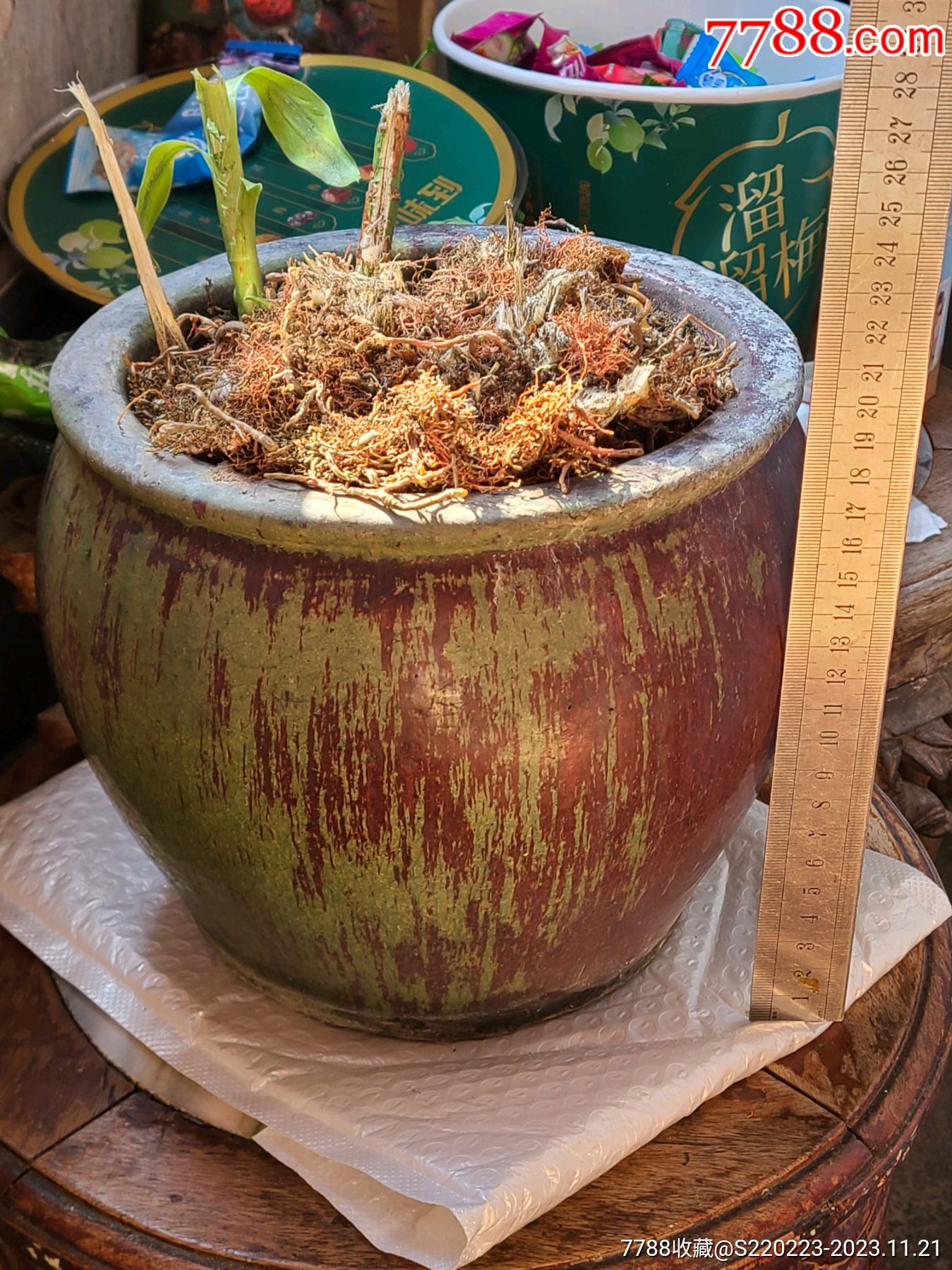 佛山石湾窑花盆一个