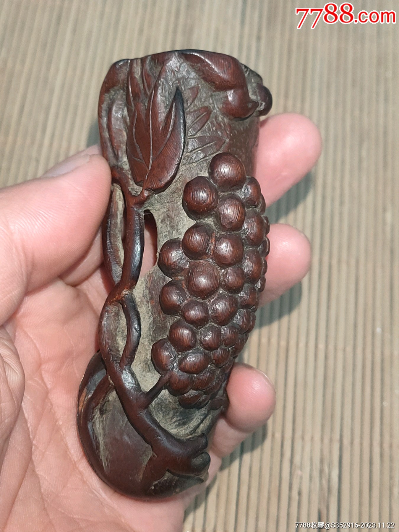 老木雕烟袋锅,雕刻精美_价格560元_第1张