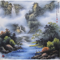 天来堂◆日积月累王永旭◆仿唐伯虎事茗图欣赏_天来堂中国山水画