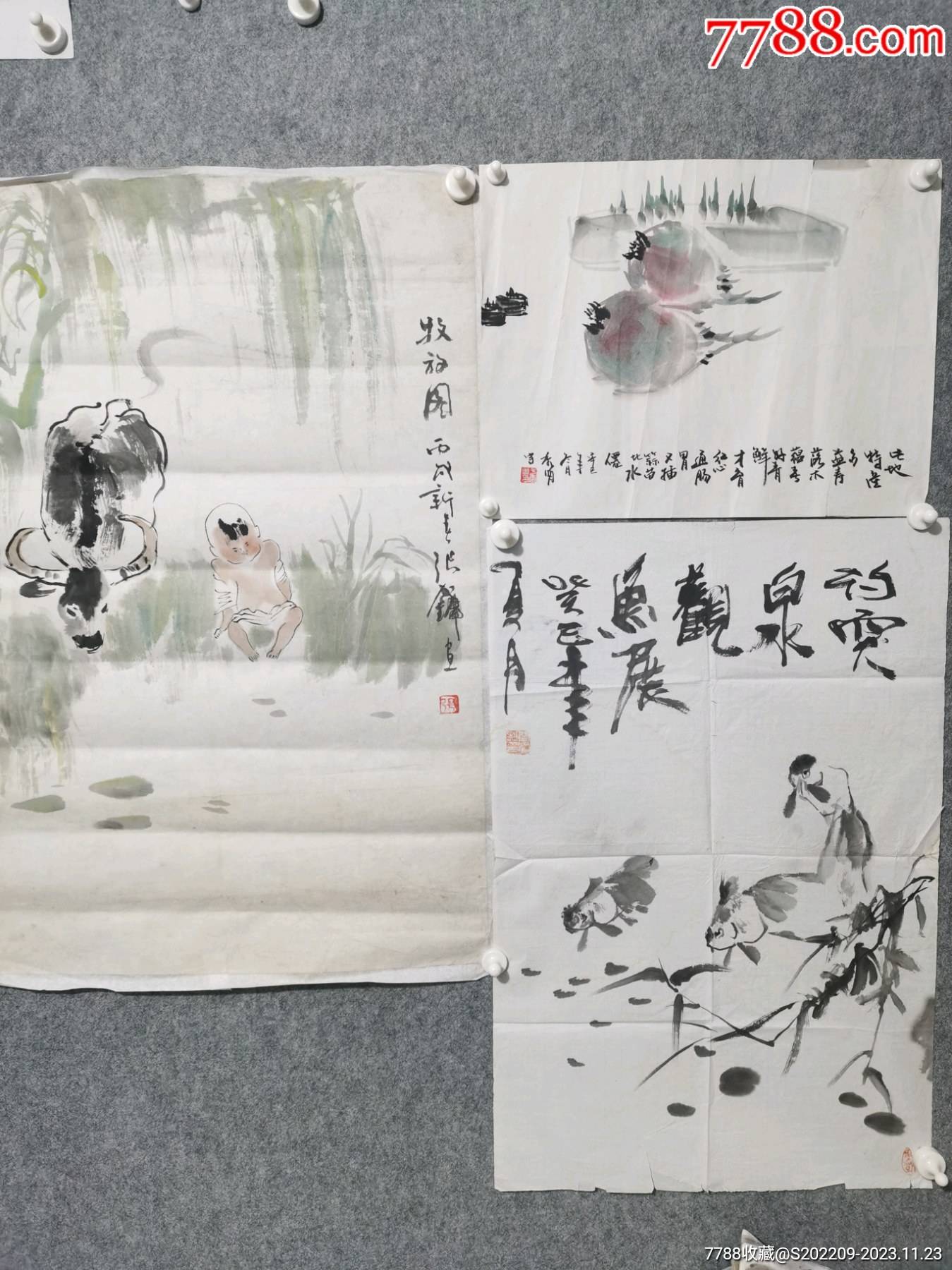 尺寸大小不一,第一张名家张镛中美协-价格:18元-au36054865-人物国画