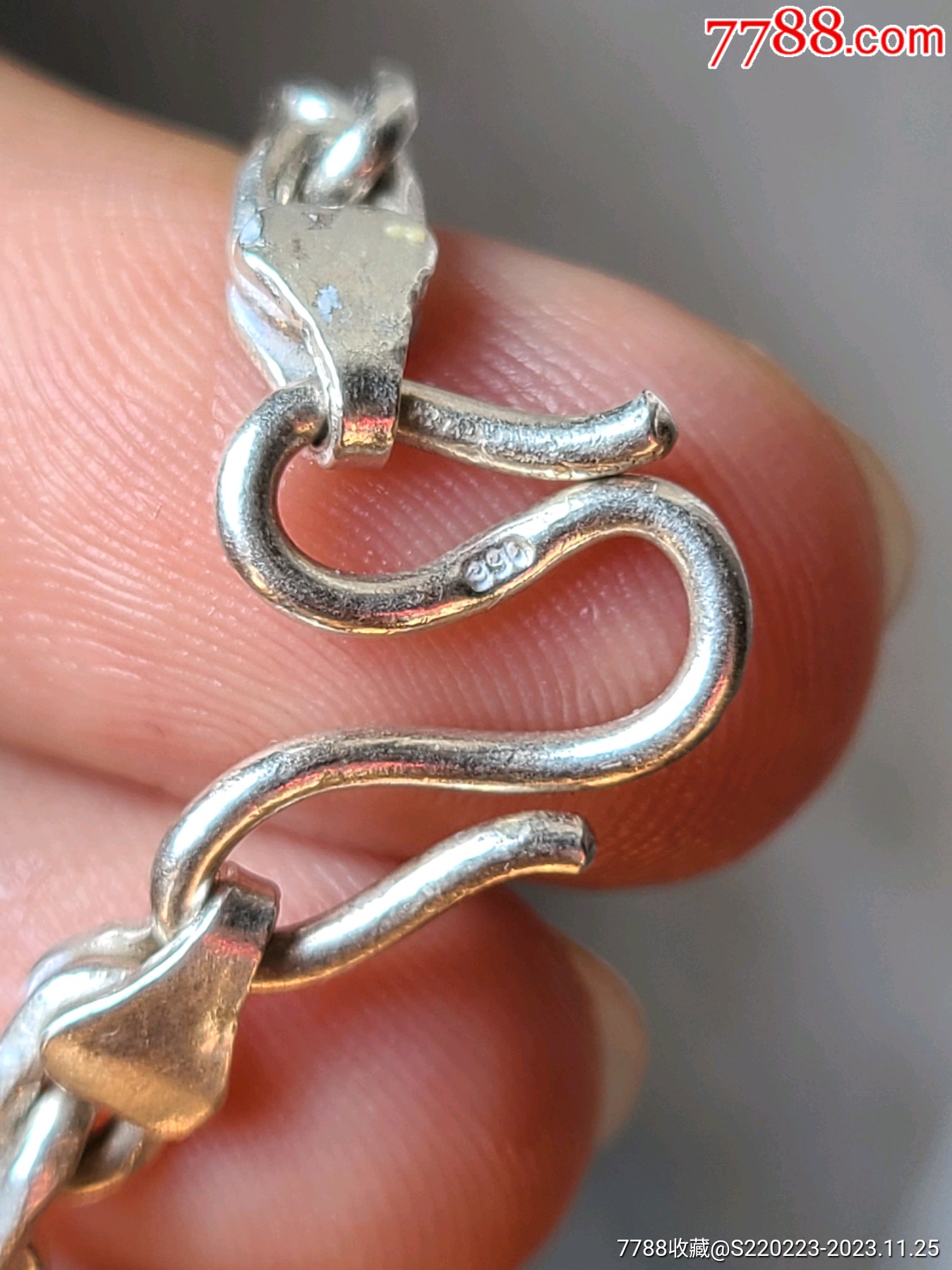 990男装纯银项链一条