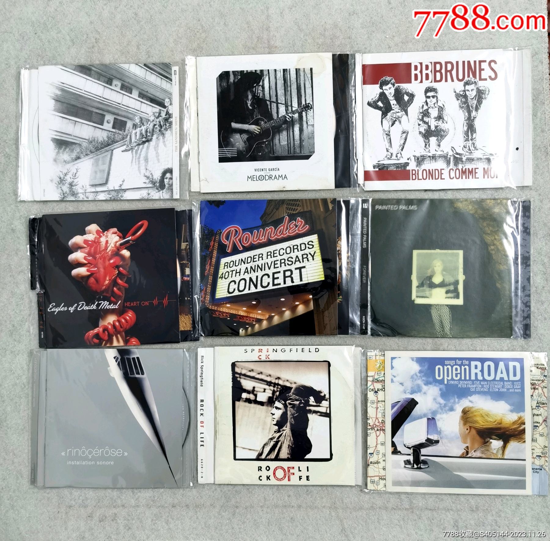 CD共9张,简装正版,多是海外版摇滚音乐,音质好,未拆未上机。_音乐CD_传邮万里【7788收藏__收藏热线】