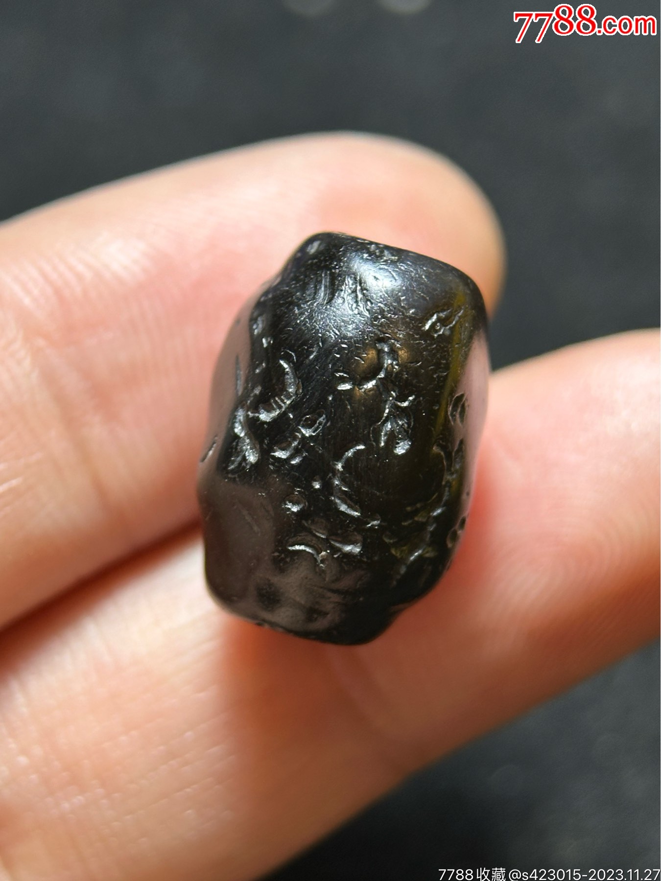 不知道图案糖色老玛瑙桶珠达洛