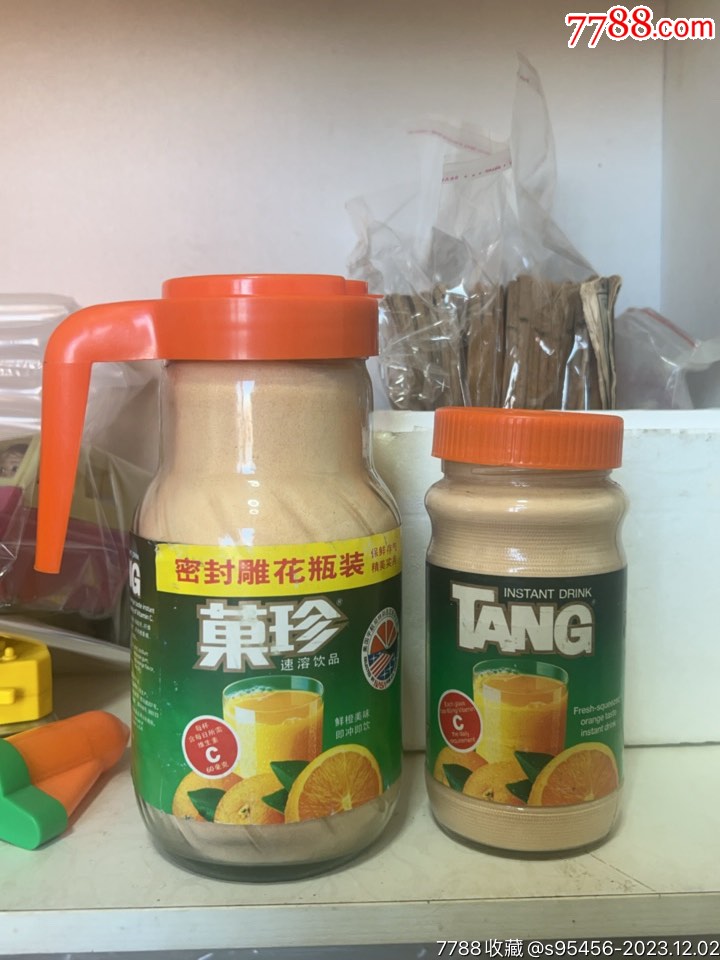91年果珍饮料,92年果珍饮料一组_饮料瓶_怀旧铁皮玩具【7788收藏__收藏热线】