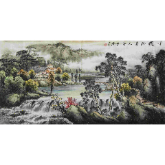 当代实力派书画家吴泽手绘江山多娇