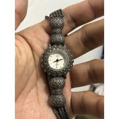 HF牌925纯银复古石英小女表(au36238656)