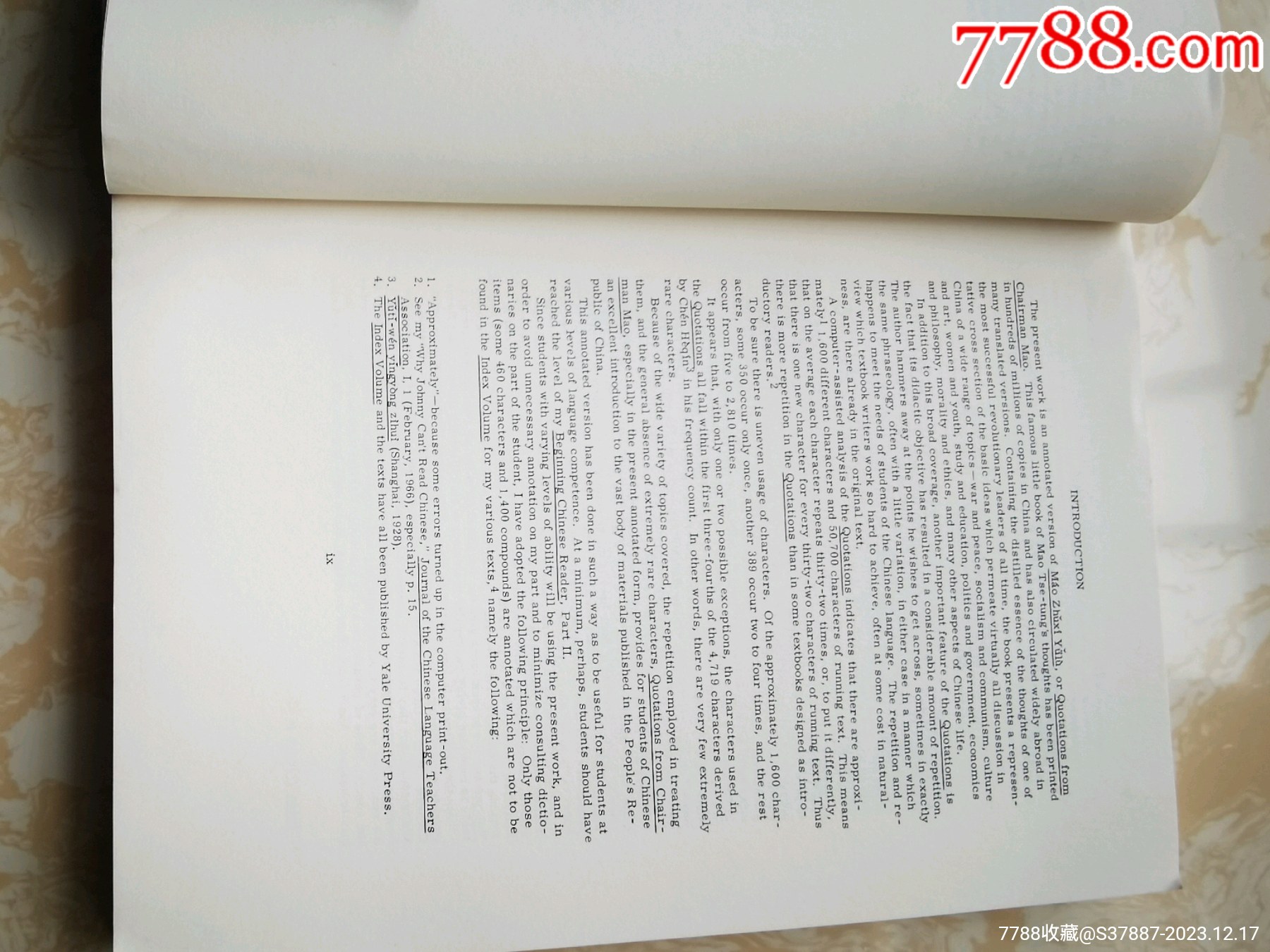 極其少見的外國佬出版的中文與漢語拼音的“毛主席語錄”_價格380元_第10張_