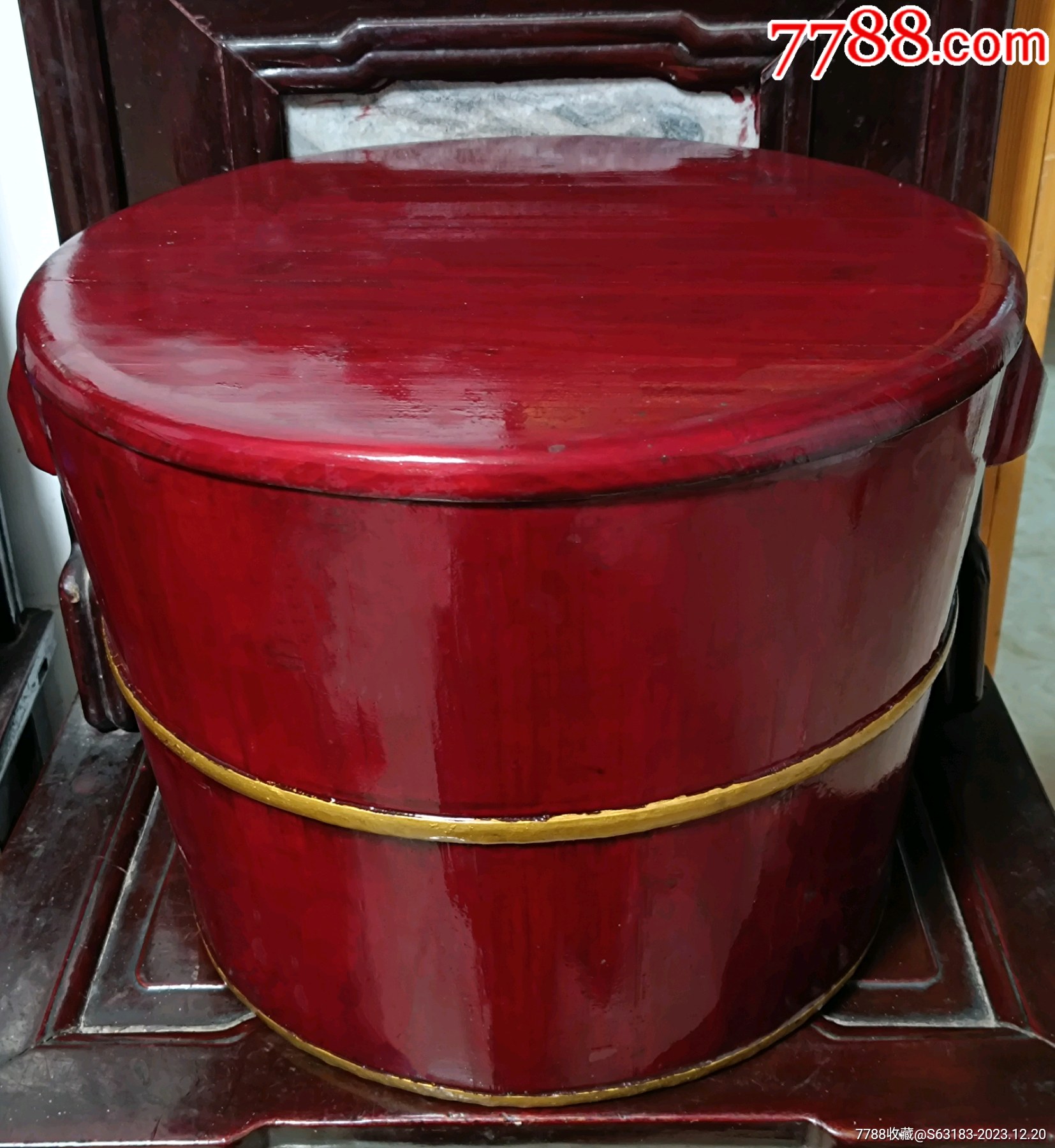 五六十年代特大合和漆器木桶老嫁妆库存未使用非常漂亮木料厚实木桶