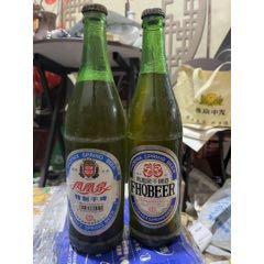 90年代,徐州飲鶴泉老啤酒兩瓶.只供收藏-價格:39元-au36399864-老酒收