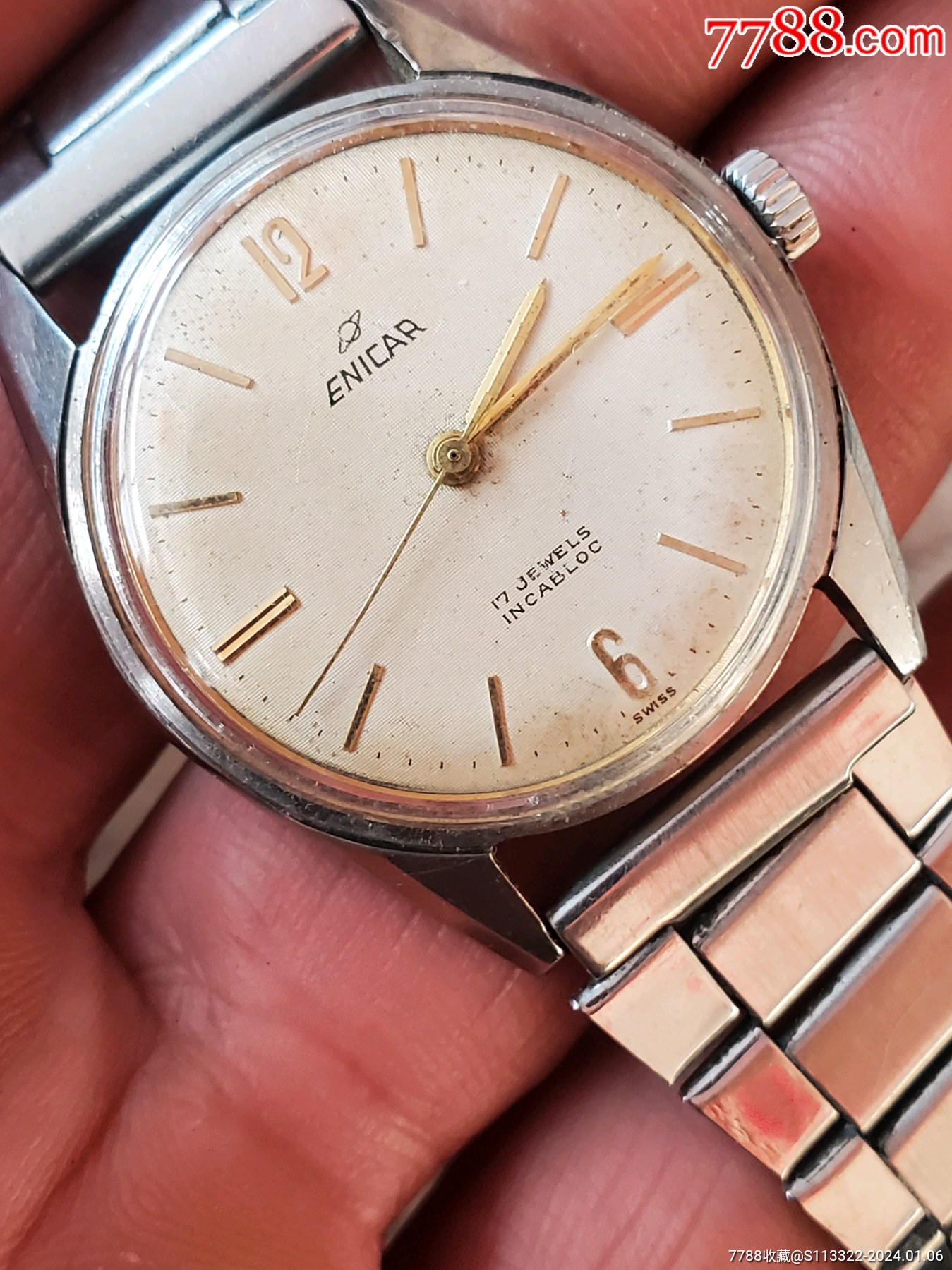 瑞士原装英格古董手动表_价格100元【福瑞钟表】_第1张