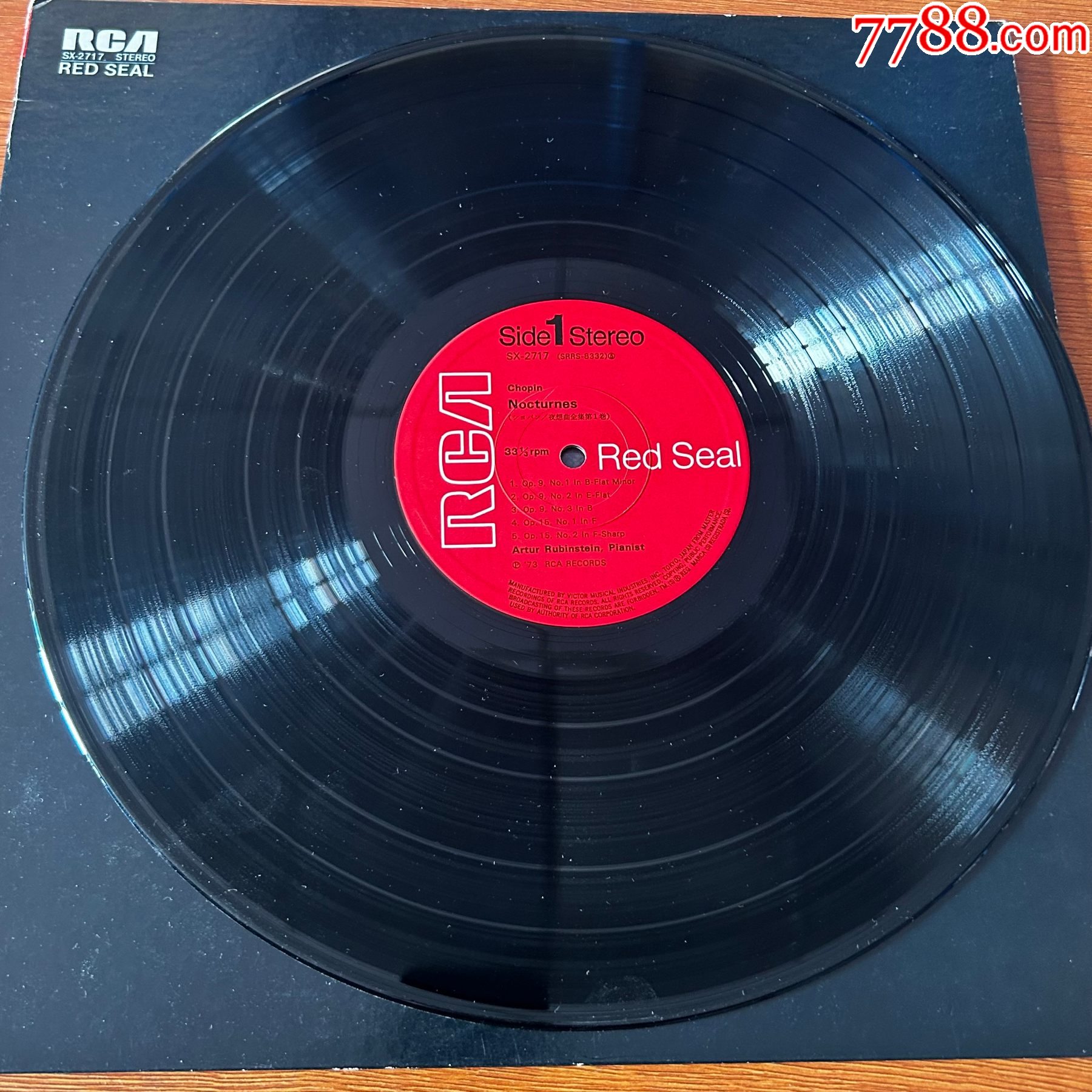 肖邦夜想曲1-魯賓斯坦演奏-12寸黑膠LP-A44_價格60元_第3張_