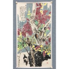 字画真迹中美协大画家孙兆武8平尺花鸟精品-价格:988元-au37790813