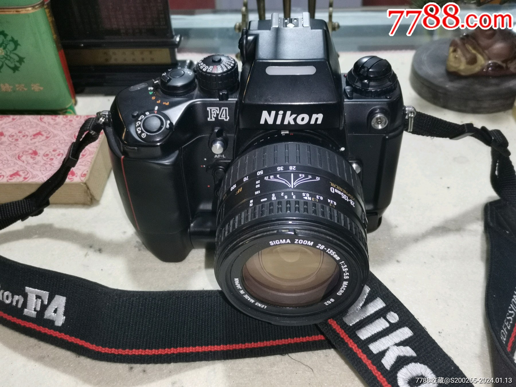尼康f4机皇专业胶卷照相机一套