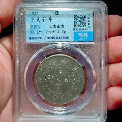 云南雙旗半圓銀幣