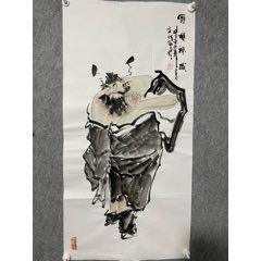 一線鏟精品人物畫(huà)畫(huà)一幅，款不識(shí)自查，尺寸100/50