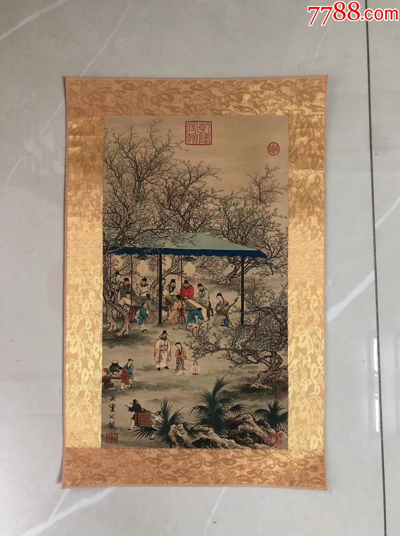 仇英《文人雅士图>一幅_价格10元1280_1716竖版 竖屏