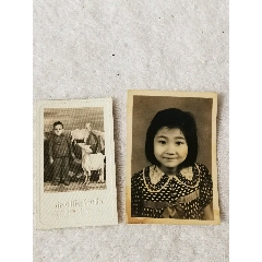 2張五十年代兒童老照片