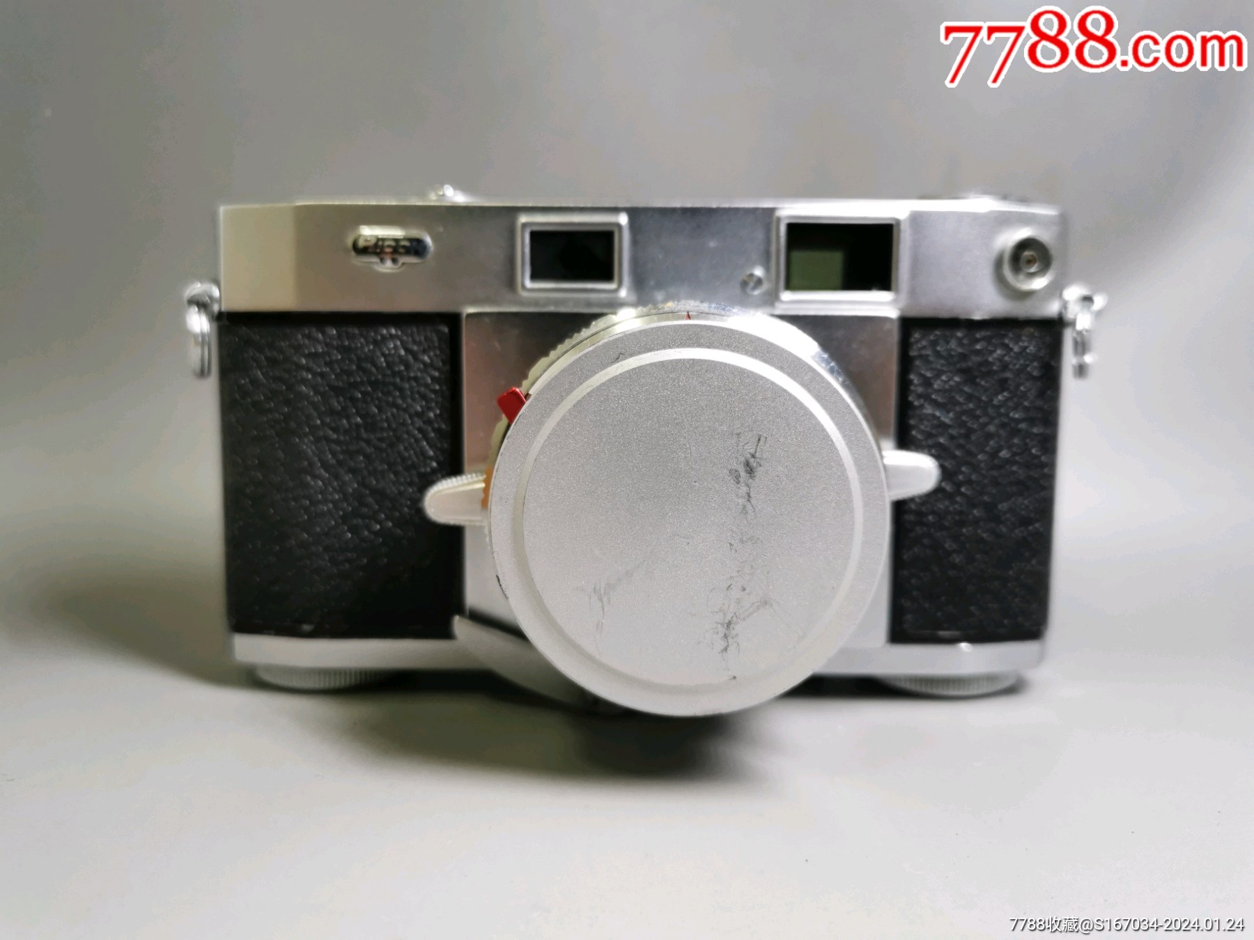 理光ricoh519deluxe旁轴胶片相机配4519镜头品相很好如图