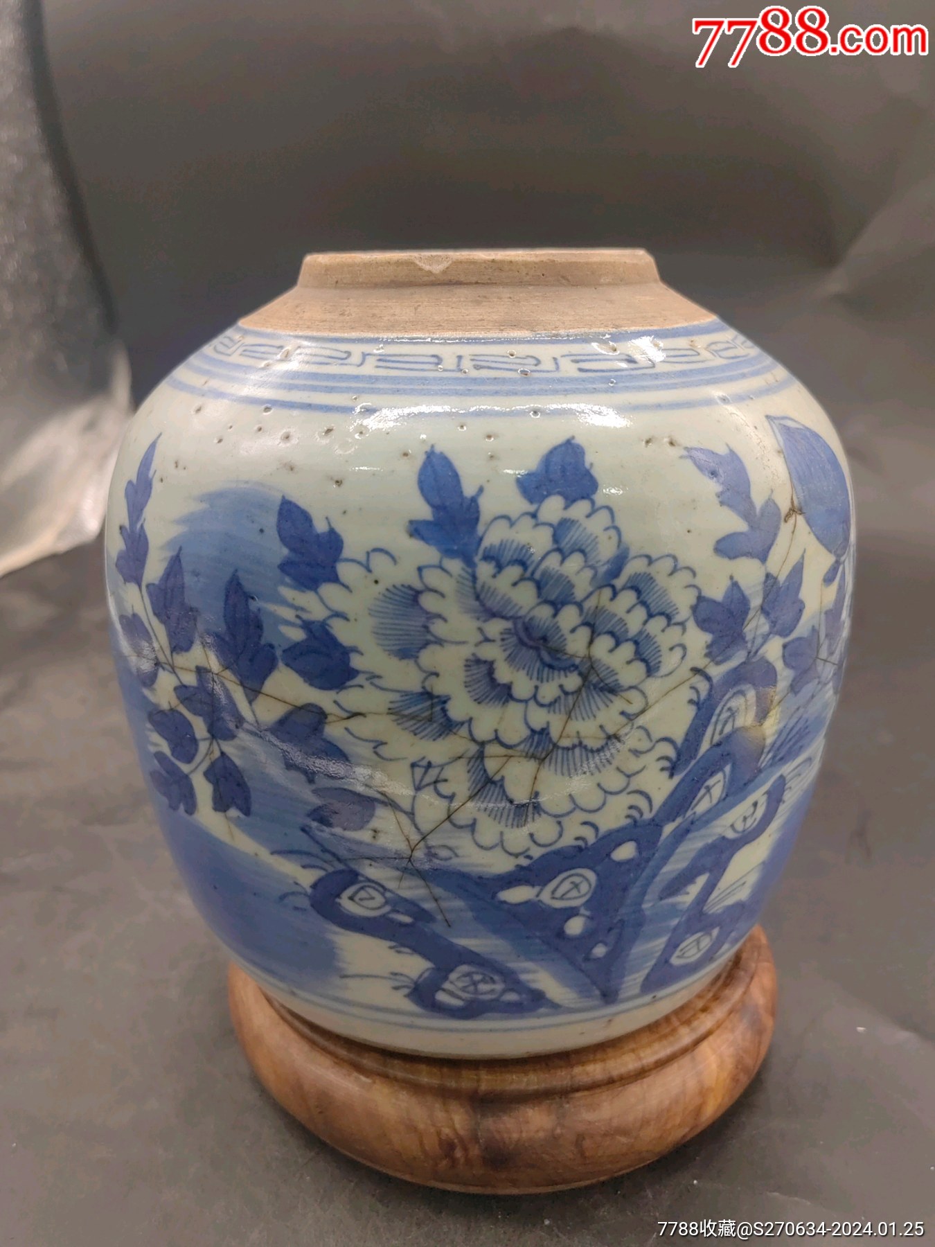 清代青花罐-价格:600元-au36722868-青花瓷 -加价-币