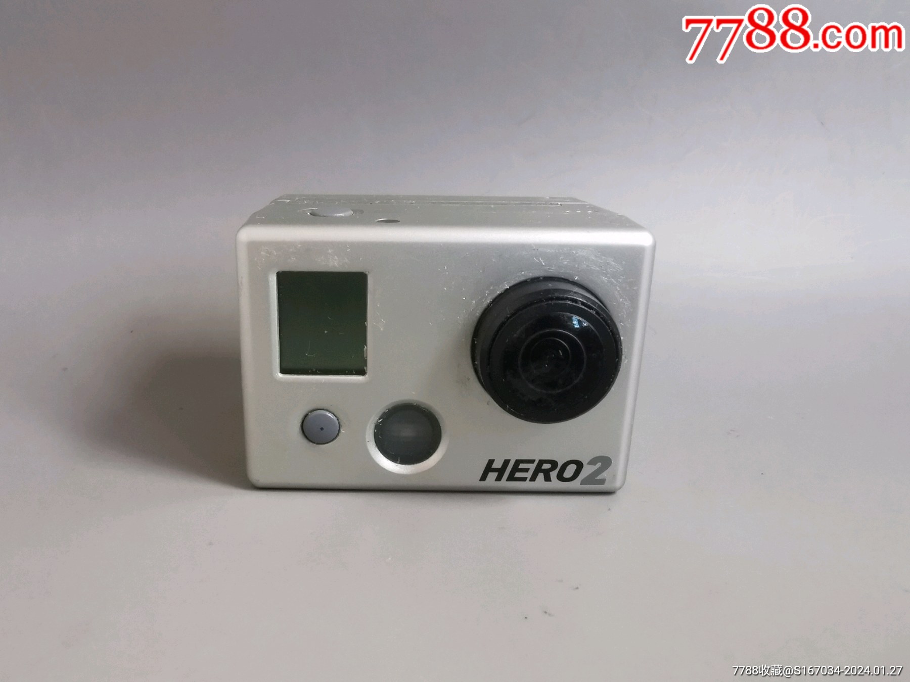 goprohero2狗头运动相机品相如图所示未试机当摆件机收藏机出售2
