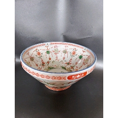  strong>万历年五彩大碗, /strong>_彩绘瓷/彩瓷_五彩_清朝_釉上彩