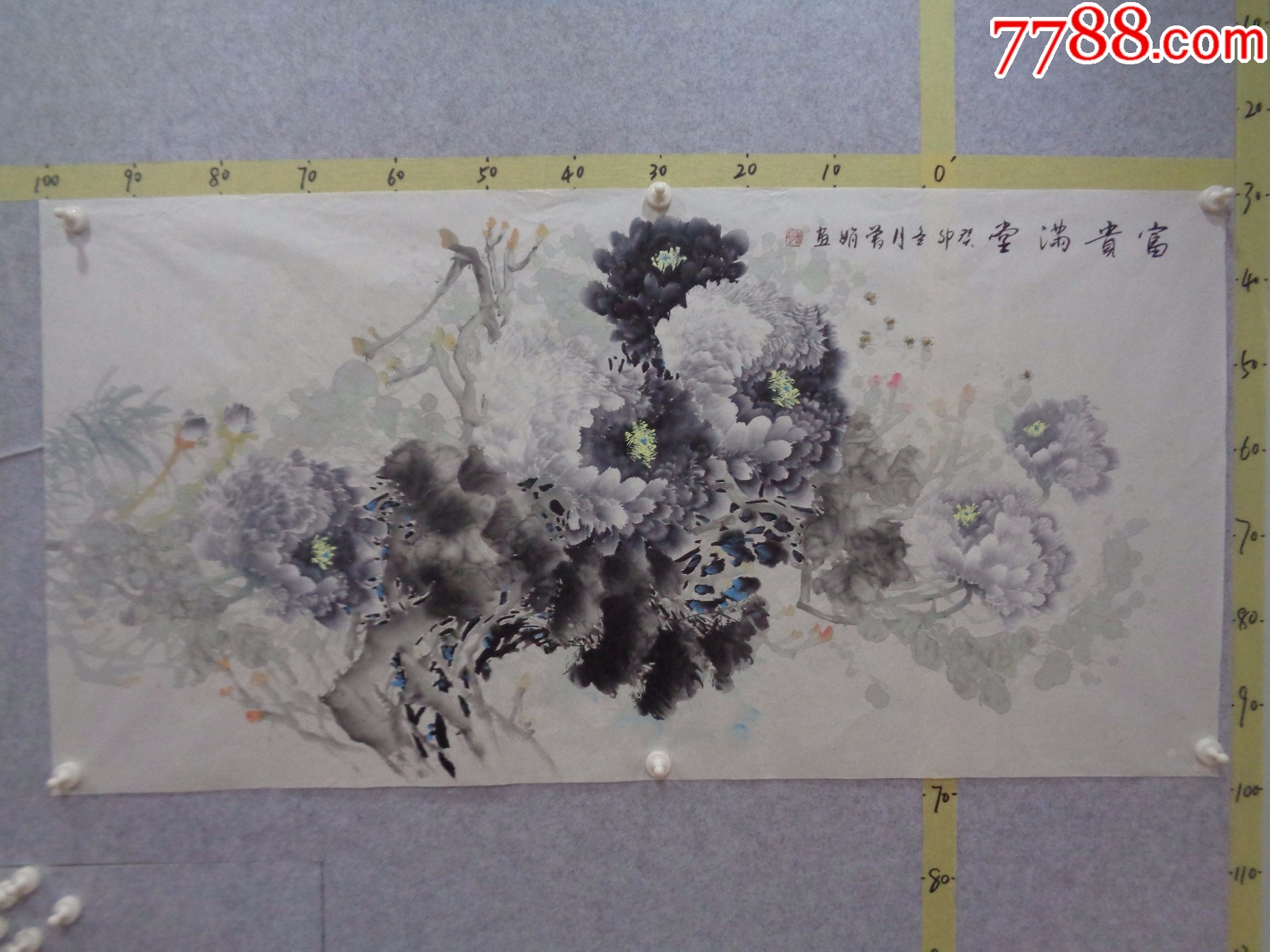 画31、本地藏家早年旧藏字画流出,精品绘画作品一幅(未装裱,四尺整张)_花鸟国画原作_逸墨书斋【7788收藏__收藏热线】
