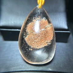 天然巴西进口金发晶三圈手链也可当项链两用款发丝清透玻璃体效果金丝