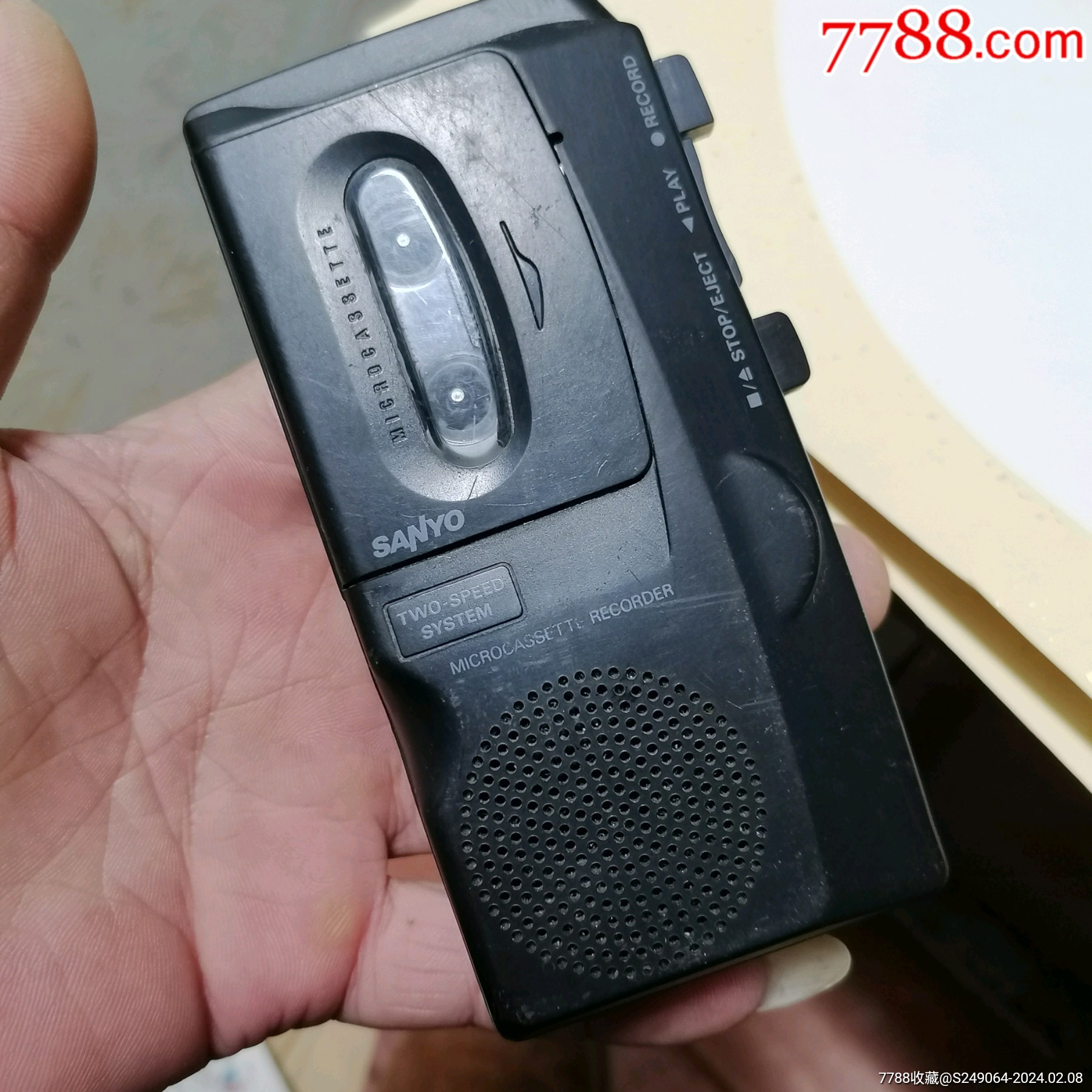 三洋sanyo采访机录音机品相好可用包真