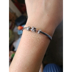 足银990宝宝银手镯一条