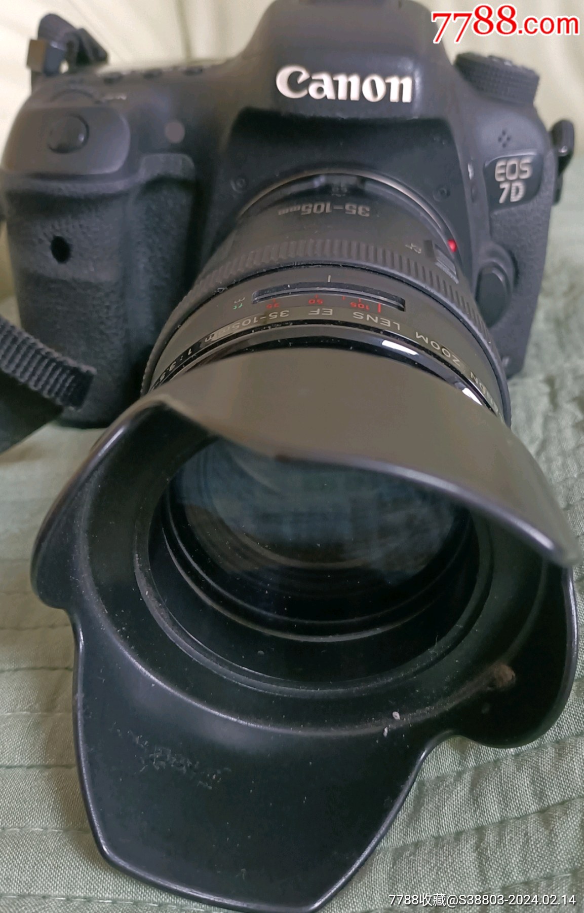 日本佳能7d2相机机身佳能35一105镜头