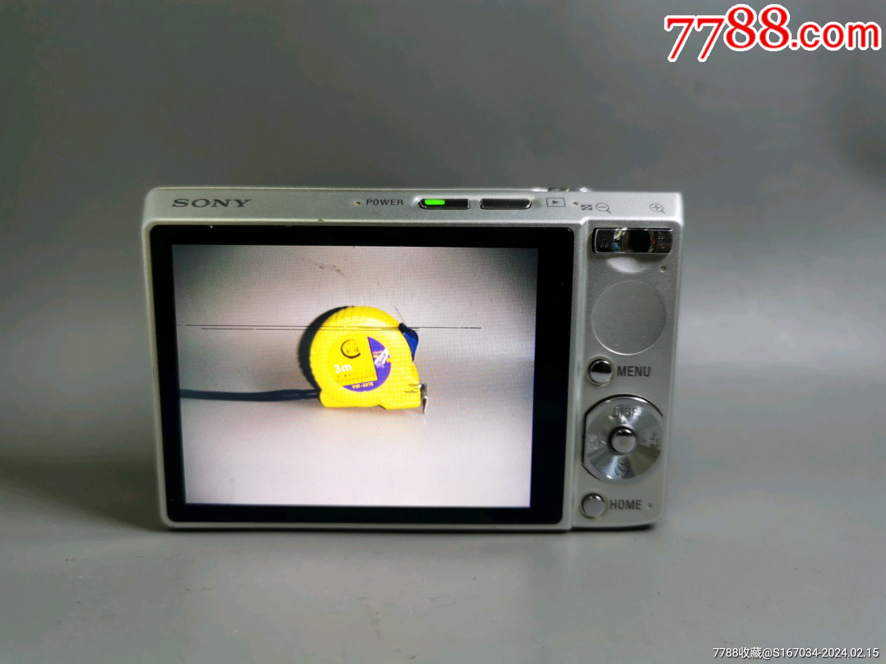 索尼sonydsct100数码相机品相很好如图所示试机正常使用屏幕有