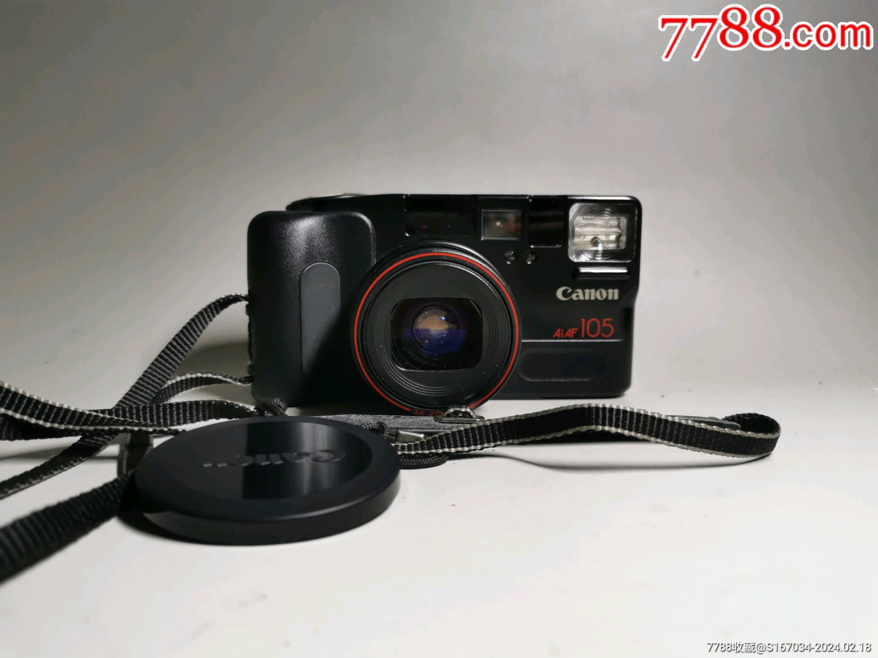 佳能canonaf105胶片相机单机身品相如图放入电池无反应电池盖子卡