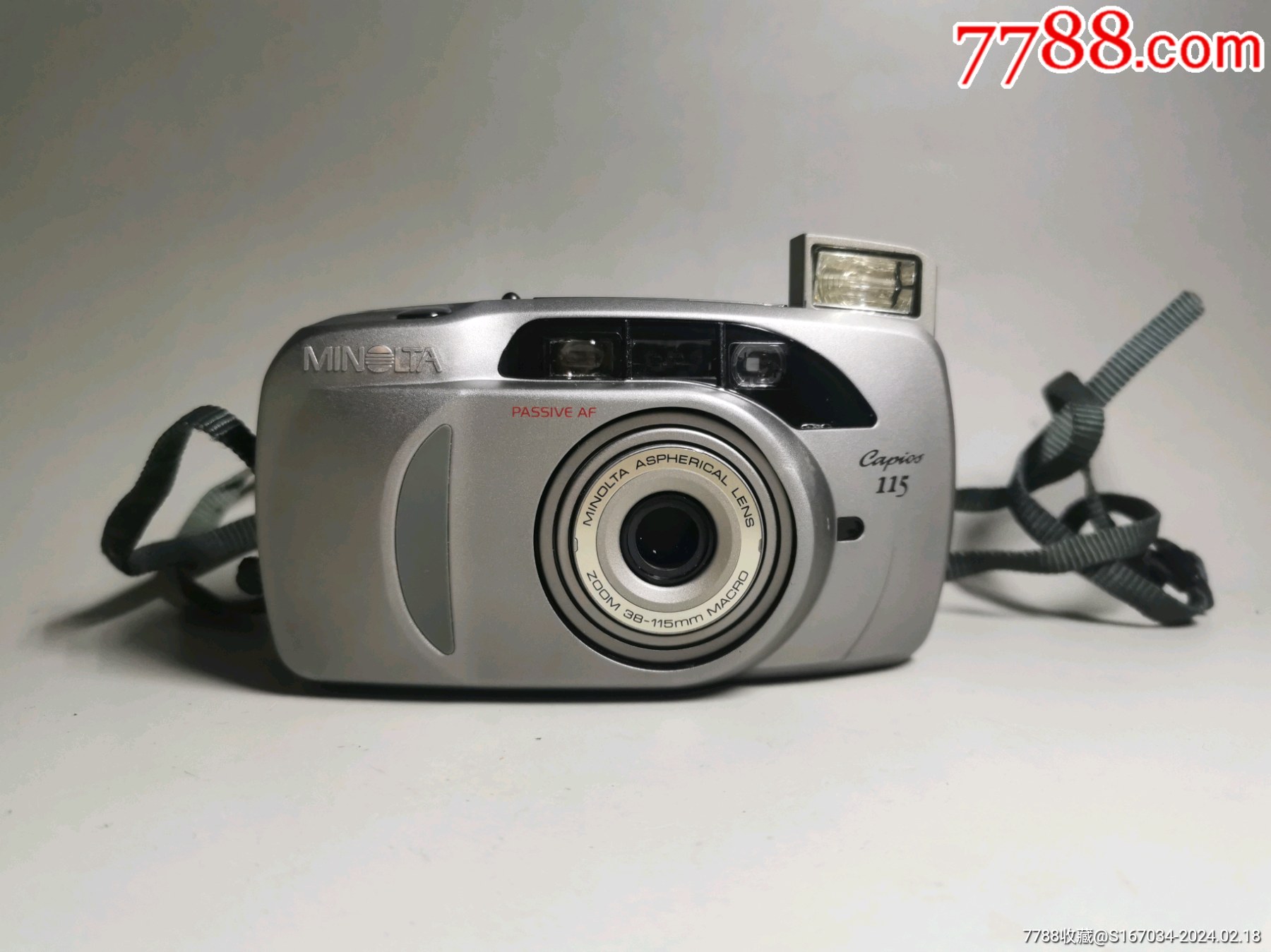 美能达capios115旁轴全自动胶片品相很好如图所示放入电池试机能通电